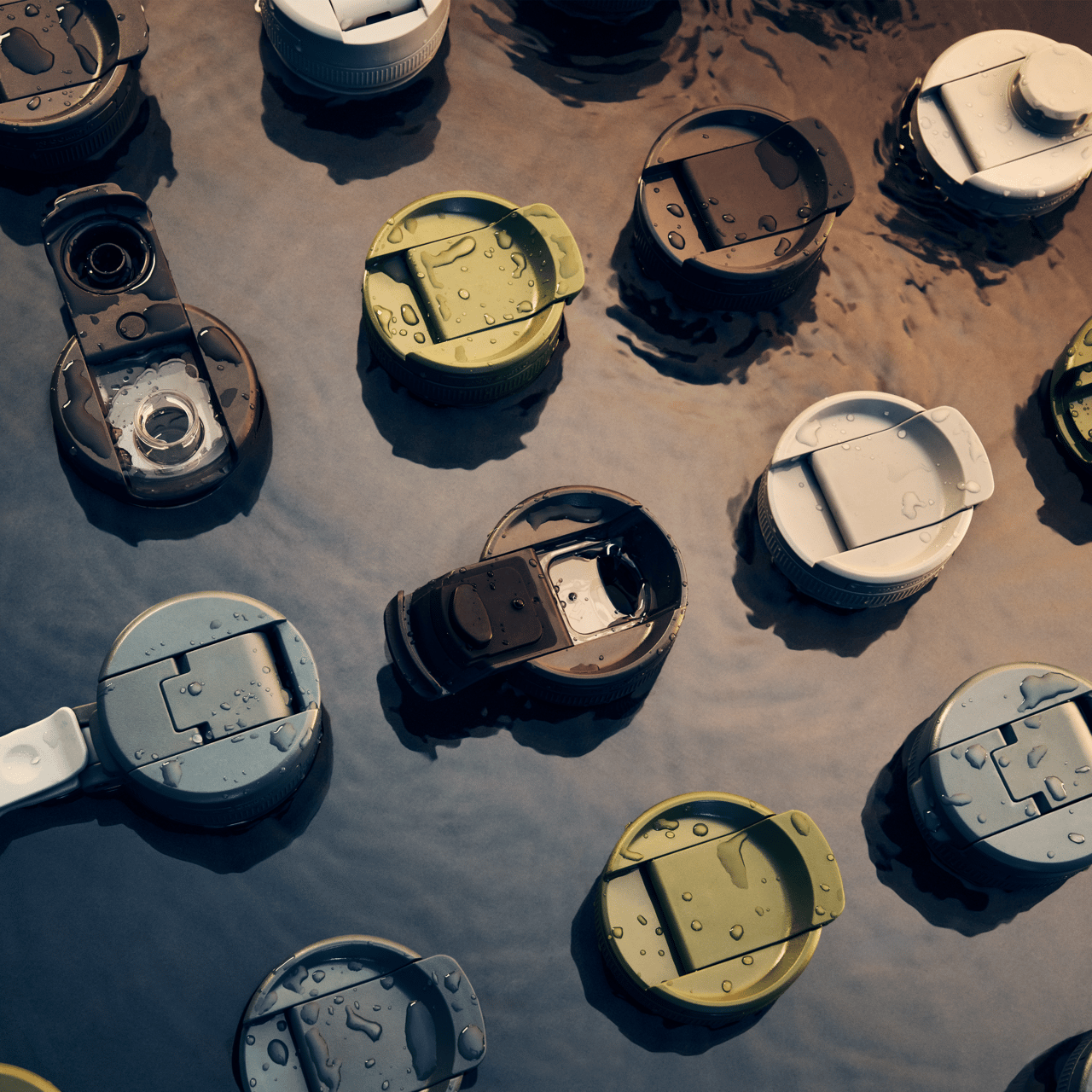 Perfect flow swig lid for hot or cold