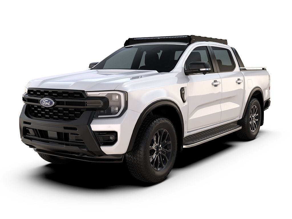 Front Runner Ford Ranger T6.2 Wildtrak Raptor Double Cab (2022-Current) Slimsport Roof Rack Kit / Light Bar Ready
