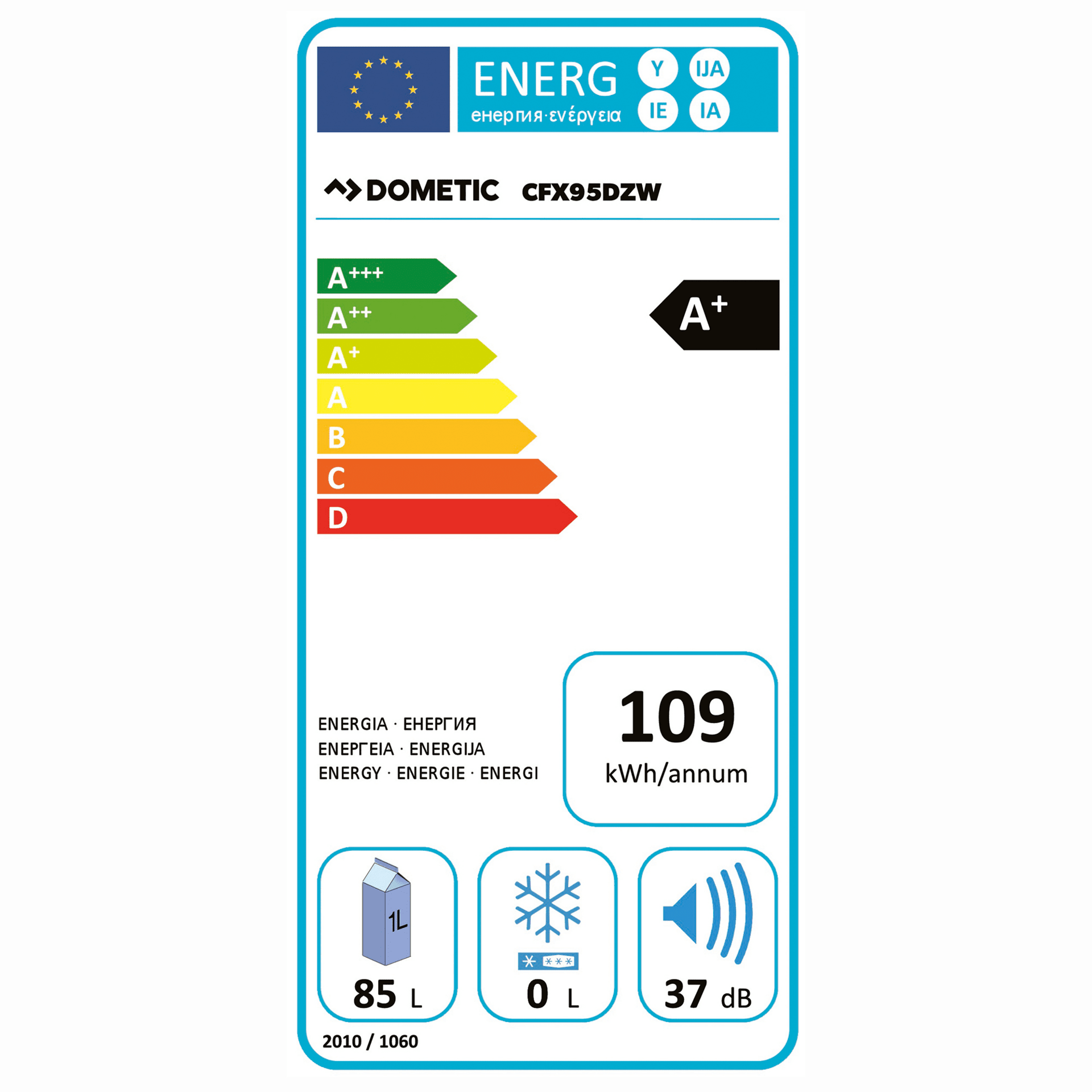 Dometic cfx deals 95dzw power consumption