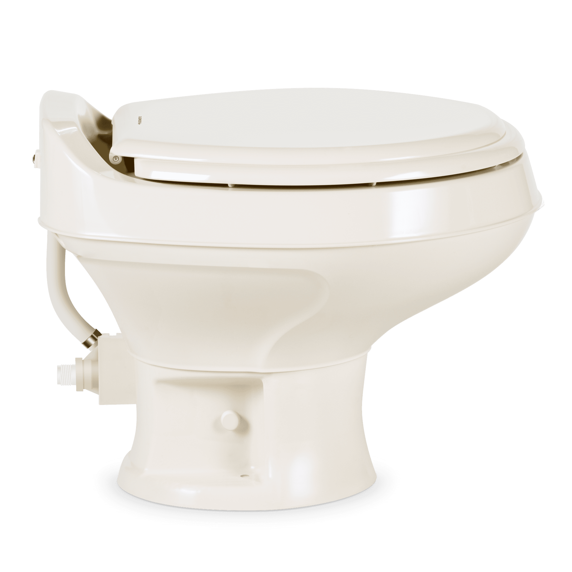 Dometic 300 Series Gravity-Flush RV Toilet - Powerful Triple-Jet Action  Flush with Adjustable Water Level - Standard Height Flush with Foot Pedal  for