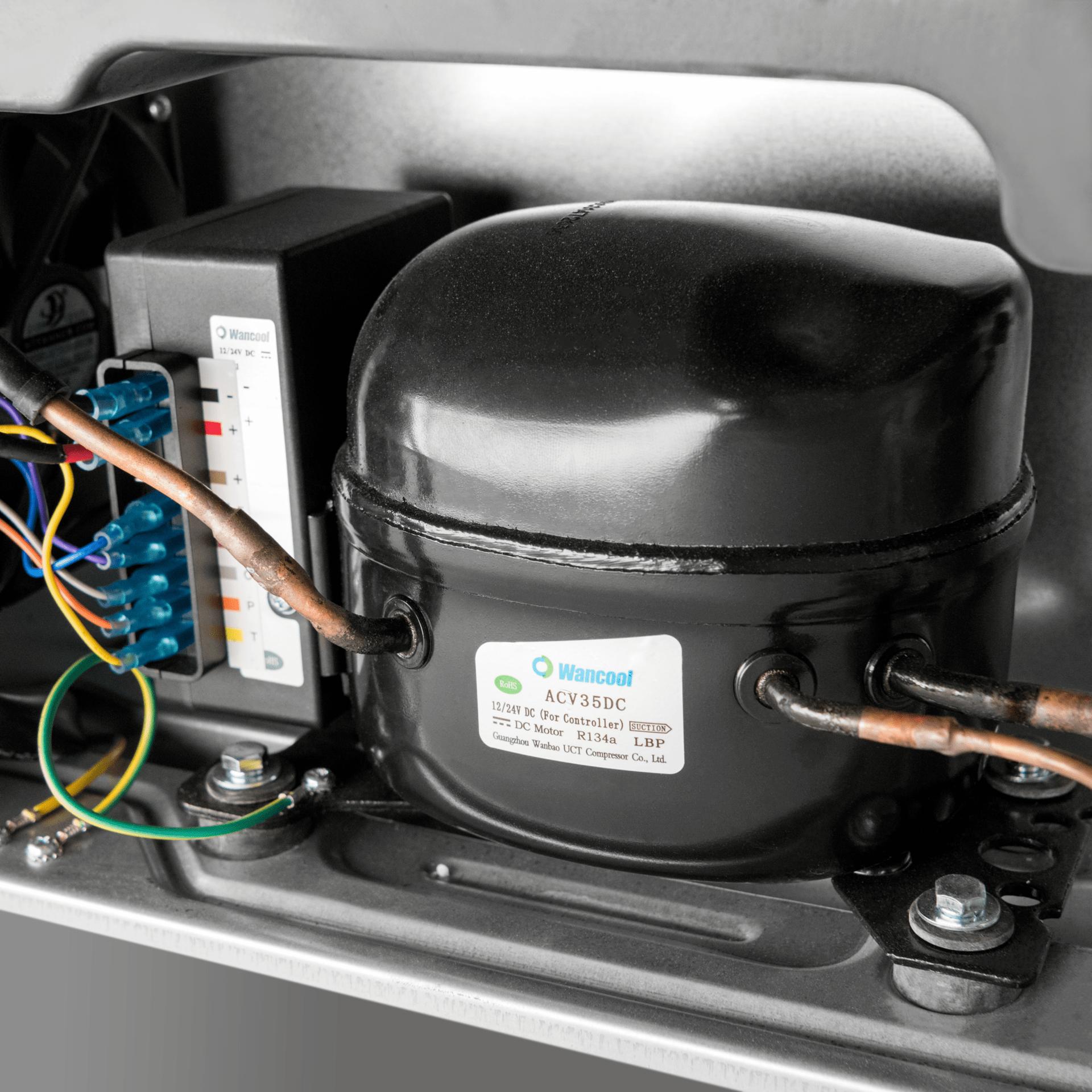 Dometic DMC4101L 10 cu ft 12V DC Refrigerator/Freezer in Black - Left -  Ben's Discount Supply