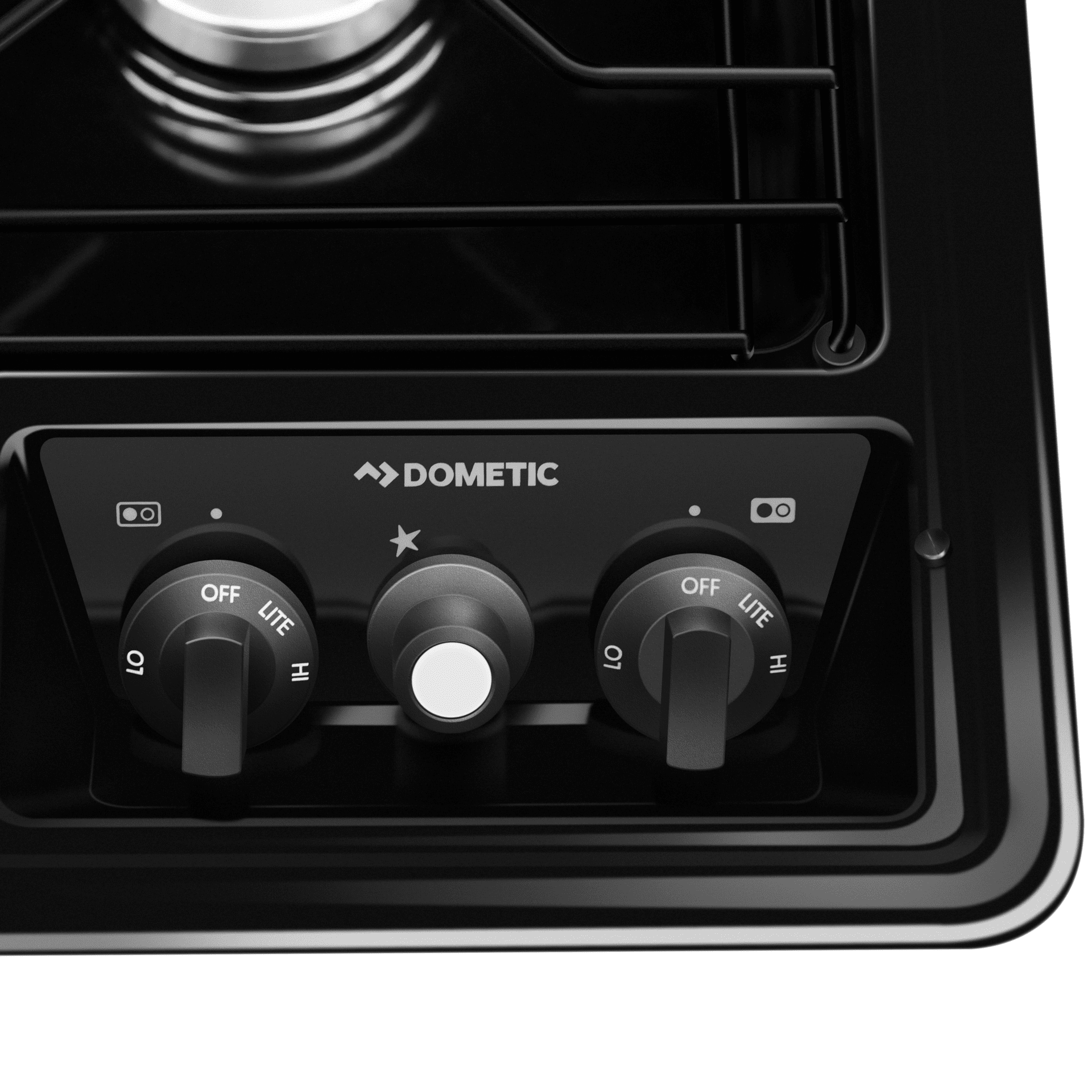 Dometic 21 Range - The Dometic 3 Burner Range has a centralized high  output burner and improved flame distribution
