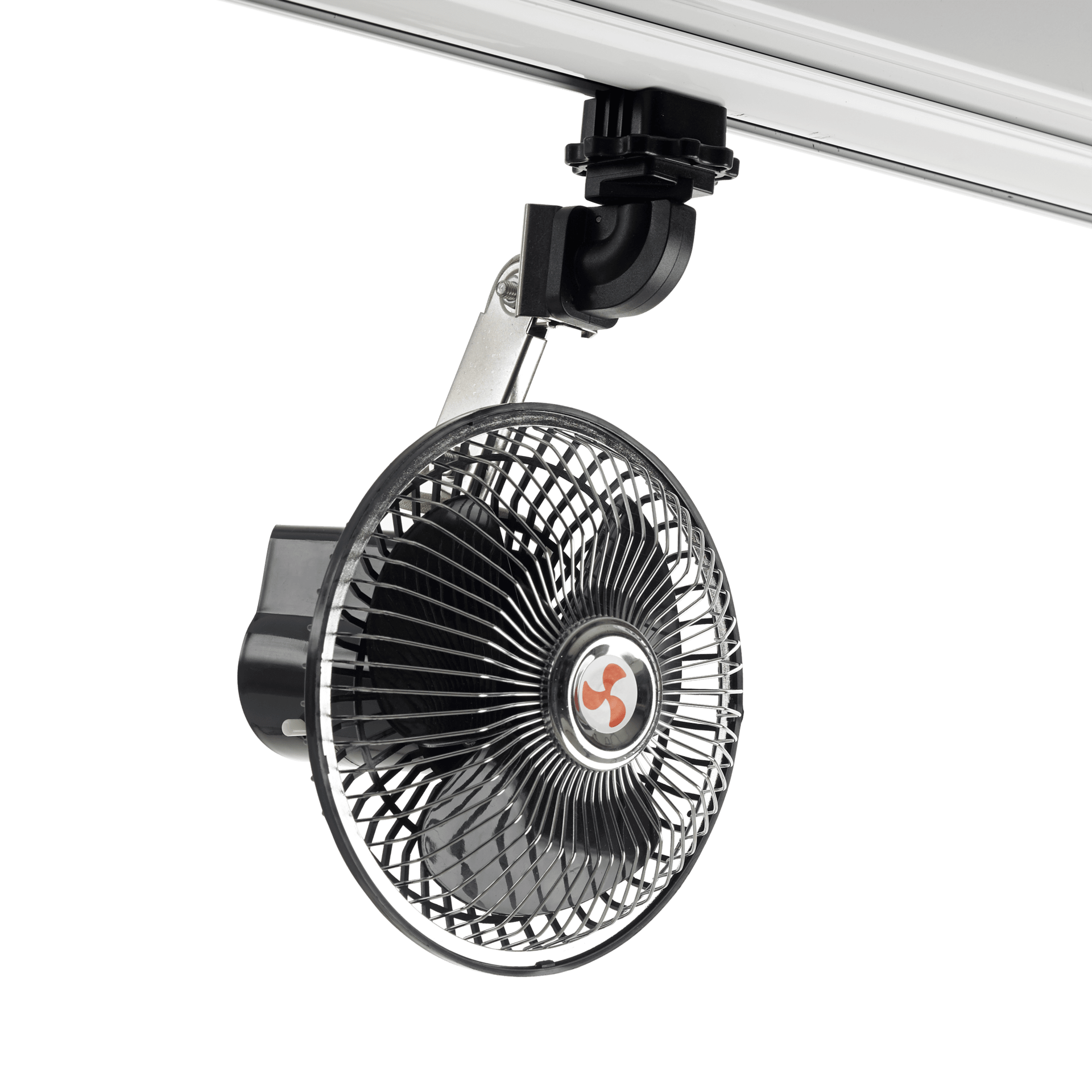 track light mounted fan