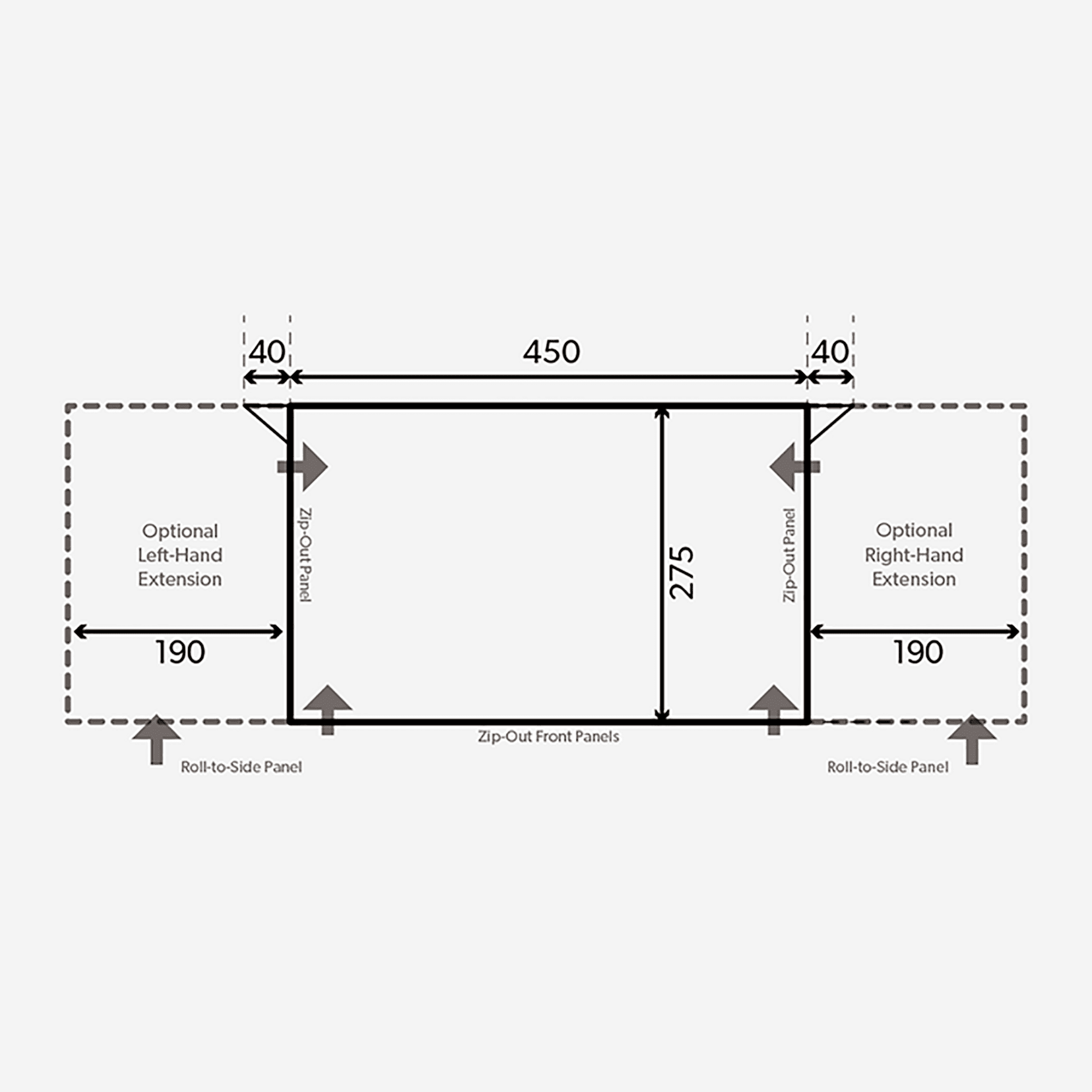 AUVENT GONFLABLE CARAVANE CLUB AIR PRO LARGEUR 330/ 390 /450 CM-KAMPA